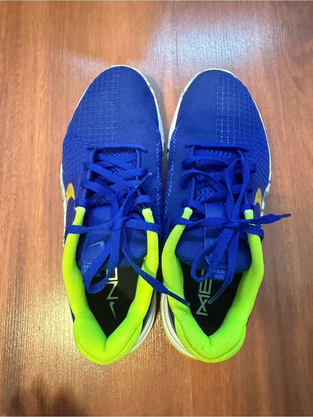 Nike Shoes in Royal Blue and Neon Yellow